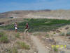 Bill and Terry on the trail to the Gunnison River Rock Art site.