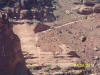 Two dump trucks on the Shafer Trail, Canyonlands Nat'l Park