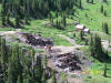 Bird's eye view of the San Juan Chief Mill site, taken from further up the trail.